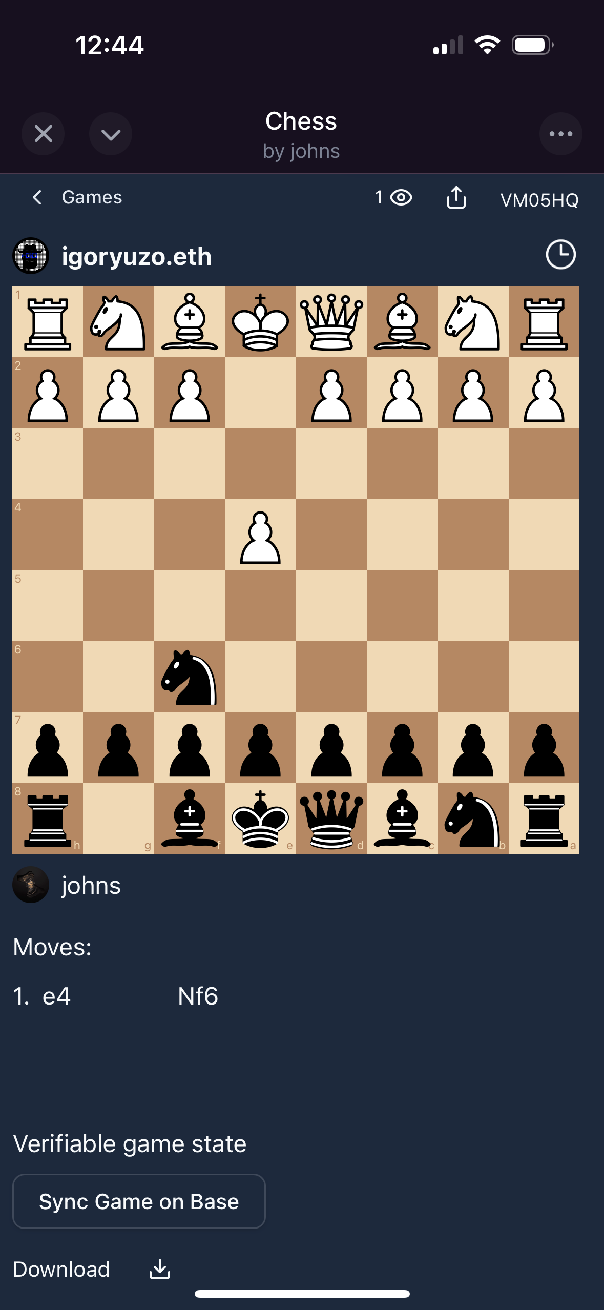 Based Chess - Farcaster Mini Apps screenshot